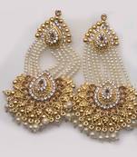 Gold diamond earrings