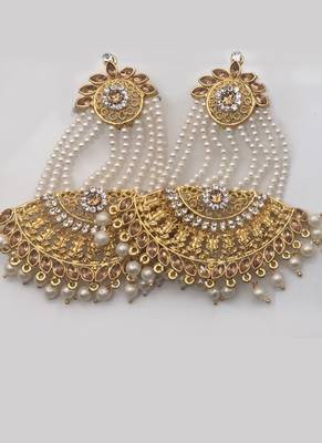 Gold diamond earrings 1