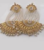 Gold diamond earrings