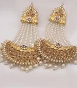 Gold diamond earrings