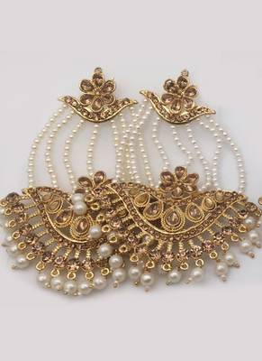 Gold diamond earrings 1