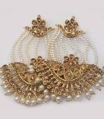 Gold diamond earrings