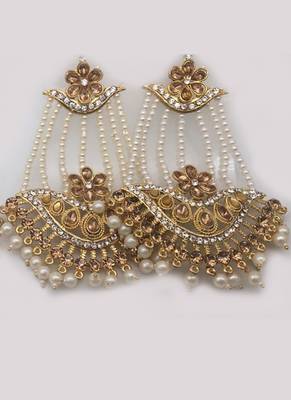 Gold diamond earrings 1