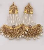Gold diamond earrings