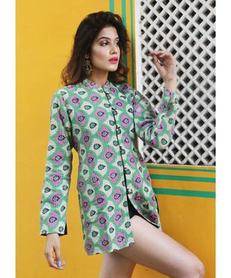 multicolor cotton handmade desinger ladies women western kanth jacket 2