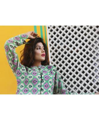 multicolor cotton handmade desinger ladies women western kanth jacket 4