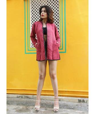 multicolor cotton handmade desinger ladies women western kanth jacket 5