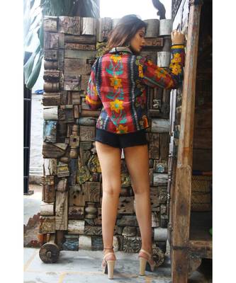 multicolor cotton handmade desinger ladies women western kanth jacket 5