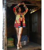 multicolor cotton handmade desinger ladies women western kanth jacket