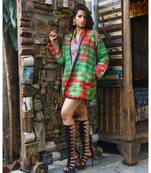 multicolor cotton handmade desinger ladies women western kanth jacket