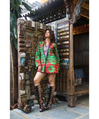 multicolor cotton handmade desinger ladies women western kanth jacket 2