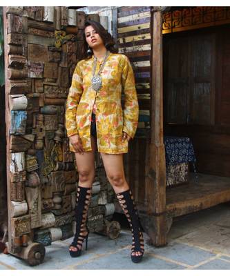 multicolor cotton handmade desinger ladies women western kanth jacket 1