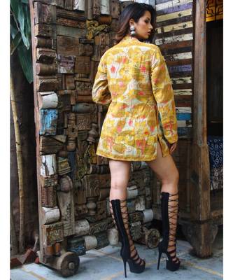 multicolor cotton handmade desinger ladies women western kanth jacket 3