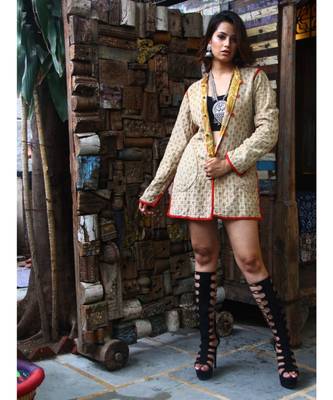 multicolor cotton handmade desinger ladies women western kanth jacket 5