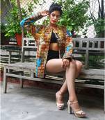 multicolor cotton handmade desinger ladies women western kanth jacket