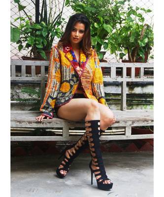 multicolor cotton handmade desinger ladies women western kanth jacket 4