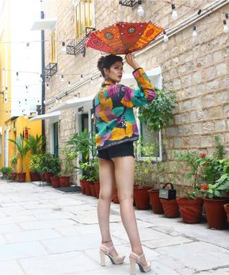 multicolor cotton handmade desinger ladies women western kanth jacket 3