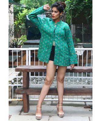 multicolor cotton handmade desinger ladies women western kanth jacket 2