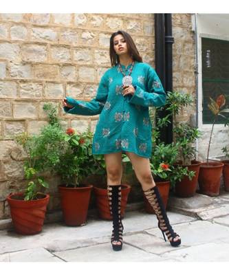 multicolor cotton handmade desinger ladies women western kanth jacket 1