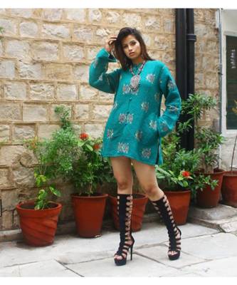 multicolor cotton handmade desinger ladies women western kanth jacket 3