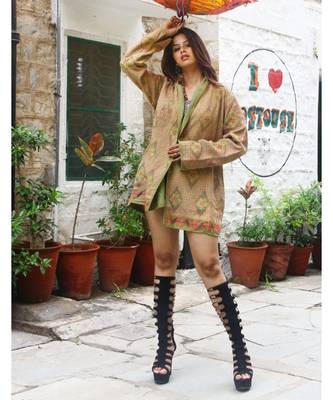 multicolor cotton handmade desinger ladies women western kanth jacket 1