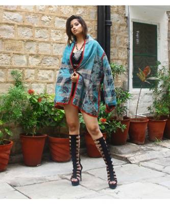 multicolor cotton handmade desinger ladies women western kanth jacket 5