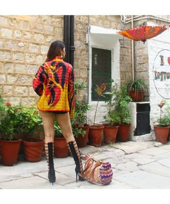 multicolor cotton handmade desinger ladies women western kanth jacket 4