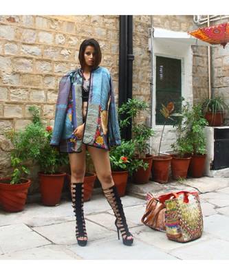 multicolor cotton handmade desinger ladies women western kanth jacket 5