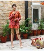 multicolor cotton handmade desinger ladies women western kanth jacket