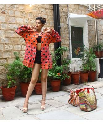 multicolor cotton handmade desinger ladies women western kanth jacket 2