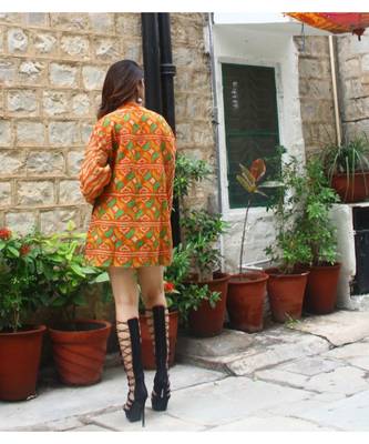 multicolor cotton handmade desinger ladies women western kanth jacket 5