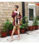 multicolor cotton handmade desinger ladies women western kanth jacket