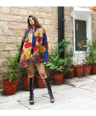 multicolor cotton handmade desinger ladies women western kanth jacket 1