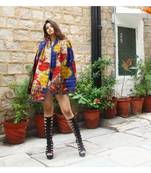 multicolor cotton handmade desinger ladies women western kanth jacket