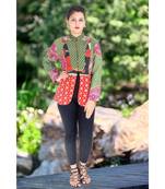 multicolor cotton handmade desinger ladies women western kanth jacket