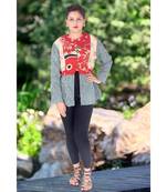 multicolor cotton handmade desinger ladies women western kanth jacket