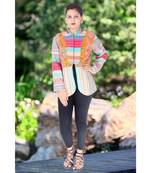 multicolor cotton handmade desinger ladies women western kanth jacket