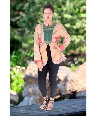 multicolor cotton handmade desinger ladies women western kanth jacket 1