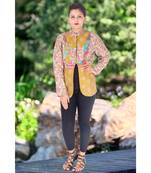 multicolor cotton handmade desinger ladies women western kanth jacket