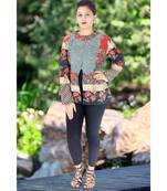 multicolor cotton handmade desinger ladies women western kanth jacket