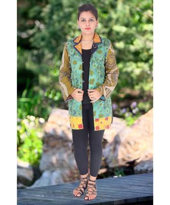multicolor cotton handmade desinger ladies women western kanth jacket 1
