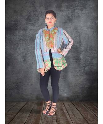 multicolor cotton handmade desinger ladies women western kanth jacket 1
