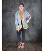 multicolor cotton handmade desinger ladies women western kanth jacket