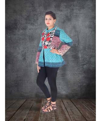 multicolor cotton handmade desinger ladies women western kanth jacket 1