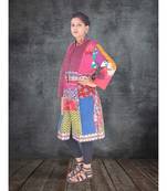 multicolor cotton handmade desinger ladies women western kanth jacket