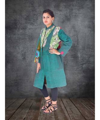 multicolor cotton handmade desinger ladies women western kanth jacket 1