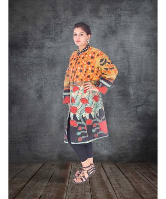 multicolor cotton handmade desinger ladies women western kanth jacket 1
