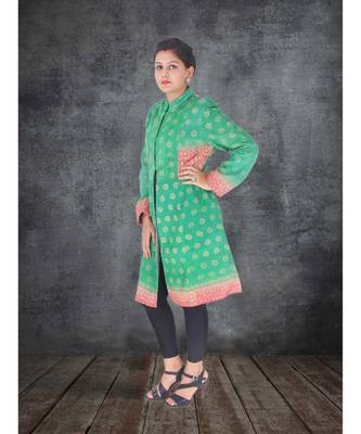 multicolor cotton handmade desinger ladies women western kanth jacket 1