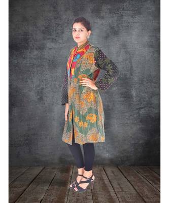 multicolor cotton handmade desinger ladies women western kanth jacket 1