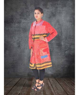 multicolor cotton handmade desinger ladies women western kanth jacket 1